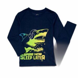 Wonder Nation Boys Shark Long Sleeve Top Size XL (14-16)